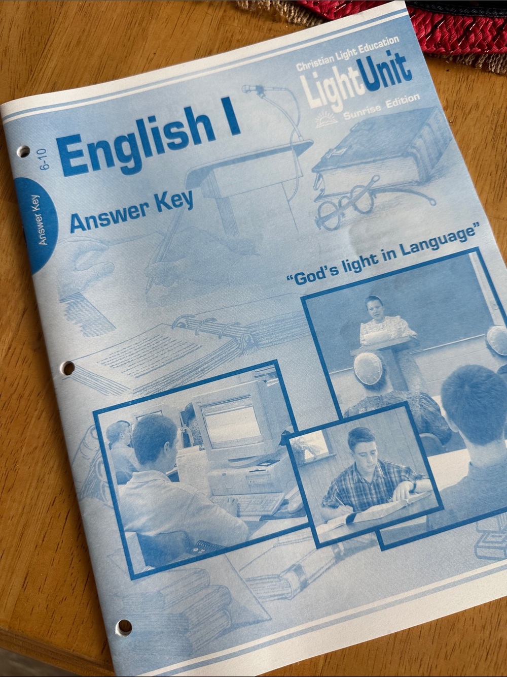 English I Answer Key for workbooks 6-10